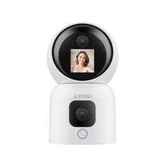 C528M 6MP 2.4GHz 5GHz WiFi Camera with Dual Lens(3MP + 3MP) + 360° Views+Max 256GB Local Storage