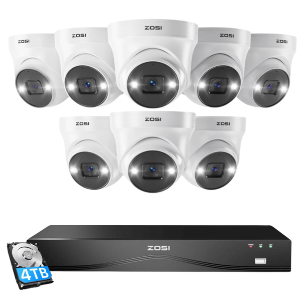 C225 4K 16CH Security System(32-Camera Capable) + 4TB HDD + Optional Dual Hard Drive