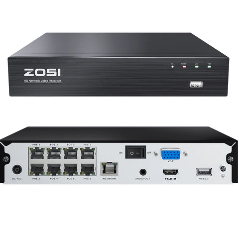 4K 8 Channel Video Recorder NVR (Hard drive not included)