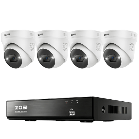 C225 4K 8CH PoE Security Camera System + 4K PoE NVR